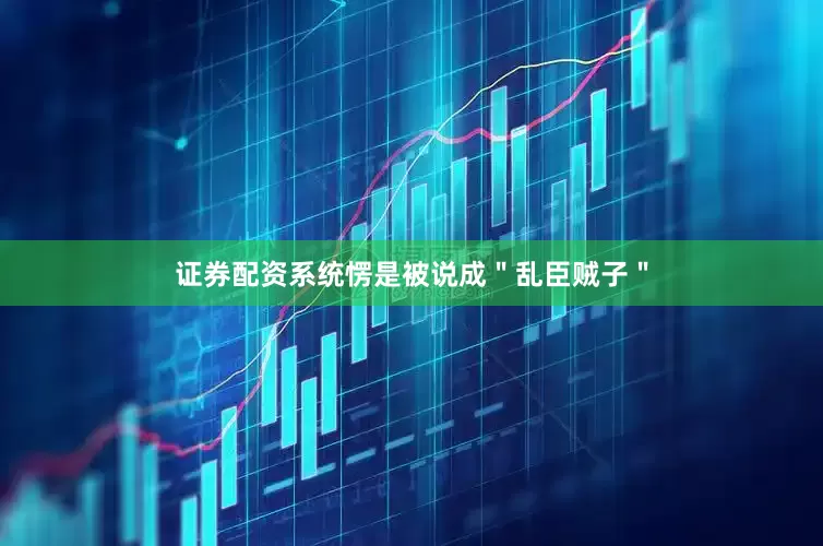 证券配资系统愣是被说成＂乱臣贼子＂